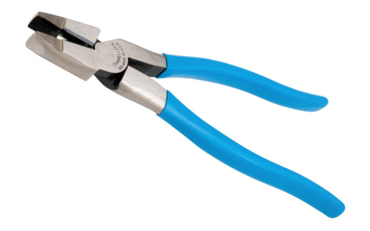 Channellock 9-1/2" Lineman's Pliers "XLT". Round Nose Style. Model 369. Forged high carbon U.S. steel for maximum strength & durability is specially coated for rust prevention. Crosshatch teeth to provide maximum grip. Channelock Linemen's Pliers. Cuts ACSR. Made in USA.