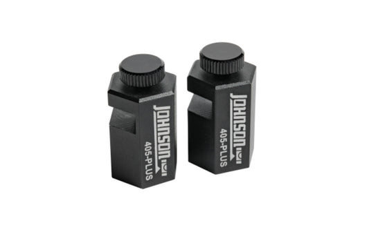 Johnson Level Tall Profile Stair Gauges - Pair. Extends beyond large framing lumber & attaches to most framing, carpenter or rafter squares. Model 405-PLUS.
