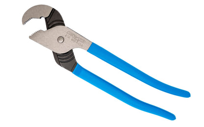 Channellock 13-1/2" Nutbuster Tongue & Groove Plier has a special parrot nose & double tongue & groove design that gives this "Nutbuster" added strength, ideal for round surfaces. Channelock Model 414. Professional non-slip channellocks. Adjustable 13.5" parrot head tongue and groove plier. Made in USA.
