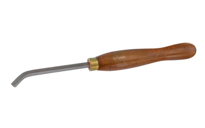 Crown Tools 1/4" Square Hollowing Tool, 45° Bent. These tools are useful for hollowing out small vessels. Model 279A. Wood turning tools.  Made in Sheffield, England.