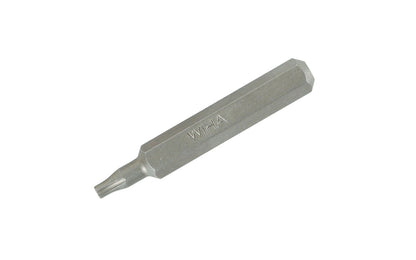 High quality Wiha Pentalobe Micro Bit made out of special high performance CRM-72 Tool Steel. 4 mm hex shank. 28 mm overall length (1-1/8" length). Available in PL1, PL2, PL3, PL4, PL5, & PL6 sizes.   Made in Germany.