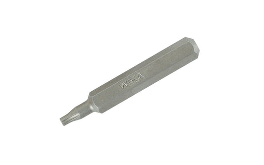 High quality Wiha Pentalobe Micro Bit made out of special high performance CRM-72 Tool Steel. 4 mm hex shank. 28 mm overall length (1-1/8" length). Available in PL1, PL2, PL3, PL4, PL5, & PL6 sizes.   Made in Germany.