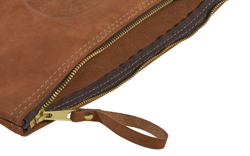 Klein Top-Grain Leather Portfolio Zipper Bag - 5136