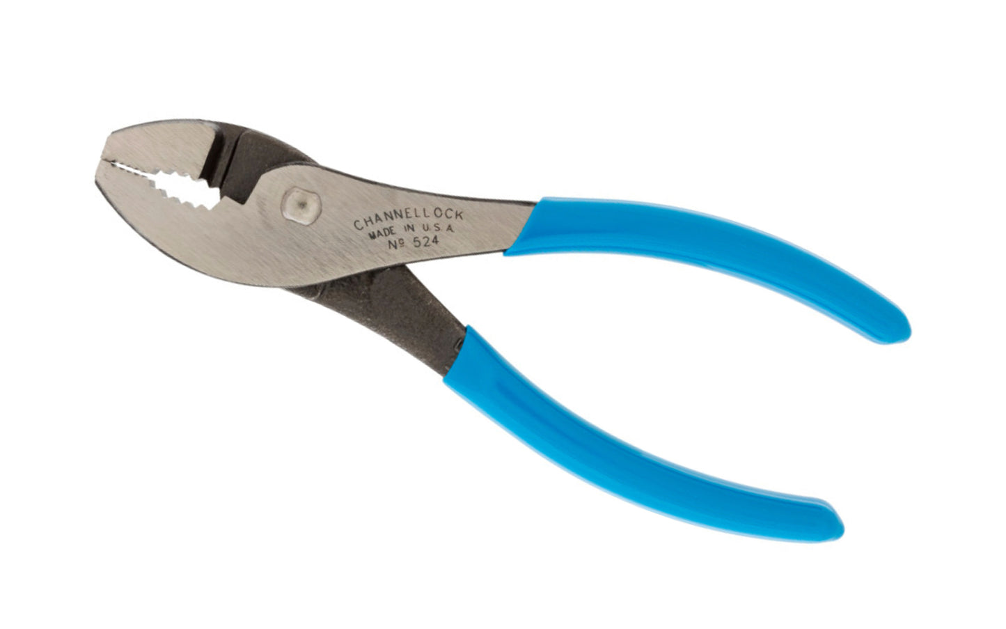 These 4-1/2" Channellock Slip Joint Pliers are versatile & easy to use. They feature a serrated jaw for a firm grip and an added wire cutting shear for soft wire. Channelock Slip Joint Pliers are made in USA and forged from high carbon U.S. steel that is specially coated for ultimate rust prevention. Model 524.