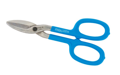 These 8" Traditional Tinner Snips cuts straight, wide, & tight curves in any direction. Custom head-treated blades precision machined to last longer. Grips designed for durability & comfort. Channelock Tin Snips are 100% Made in the USA & forged from molybdenum alloy steel. Channellock Model 608TS.  Made in USA.