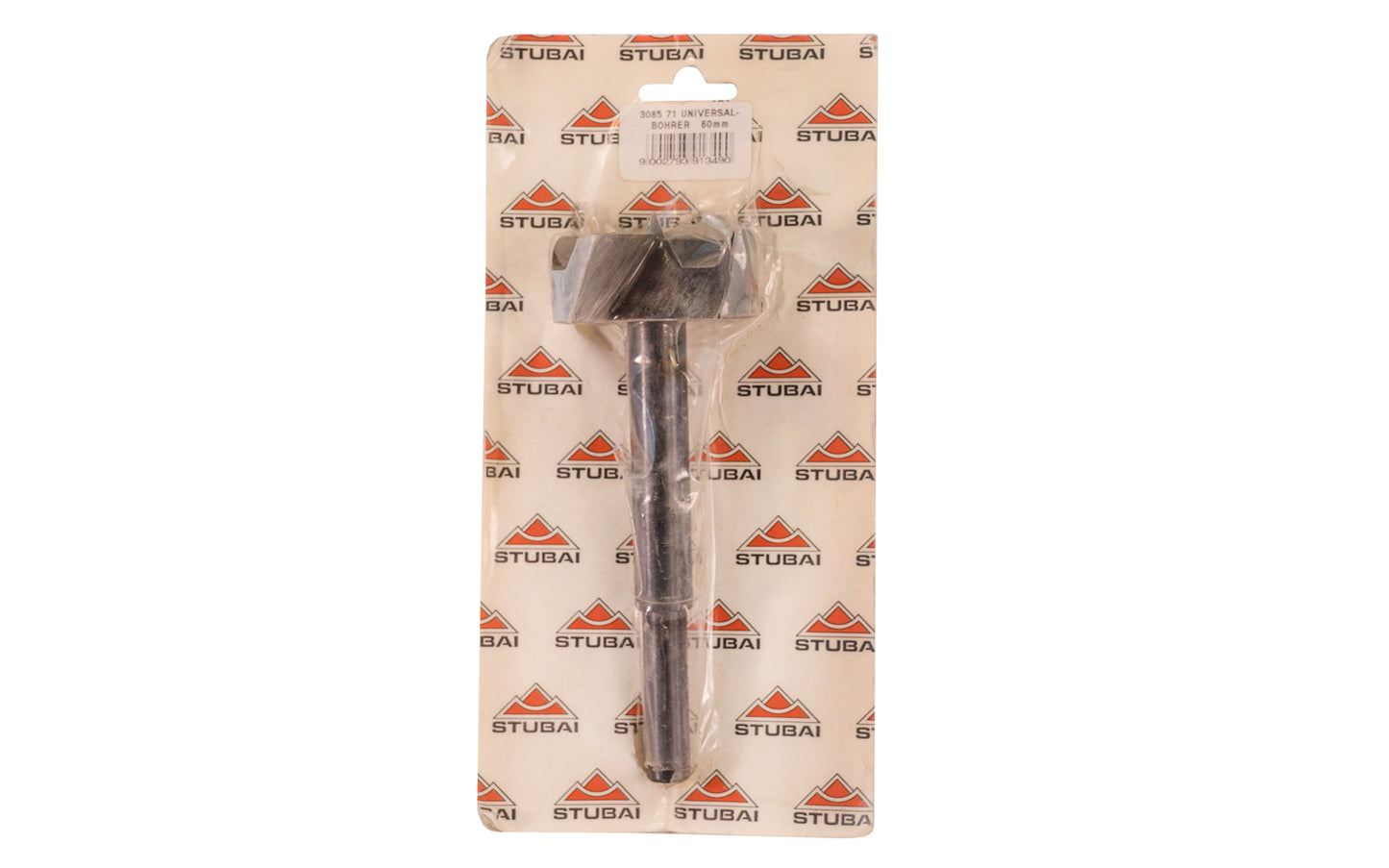 Stubai 60 mm Forstner Bit. 6-1/2" overall length.  Made in Austria.