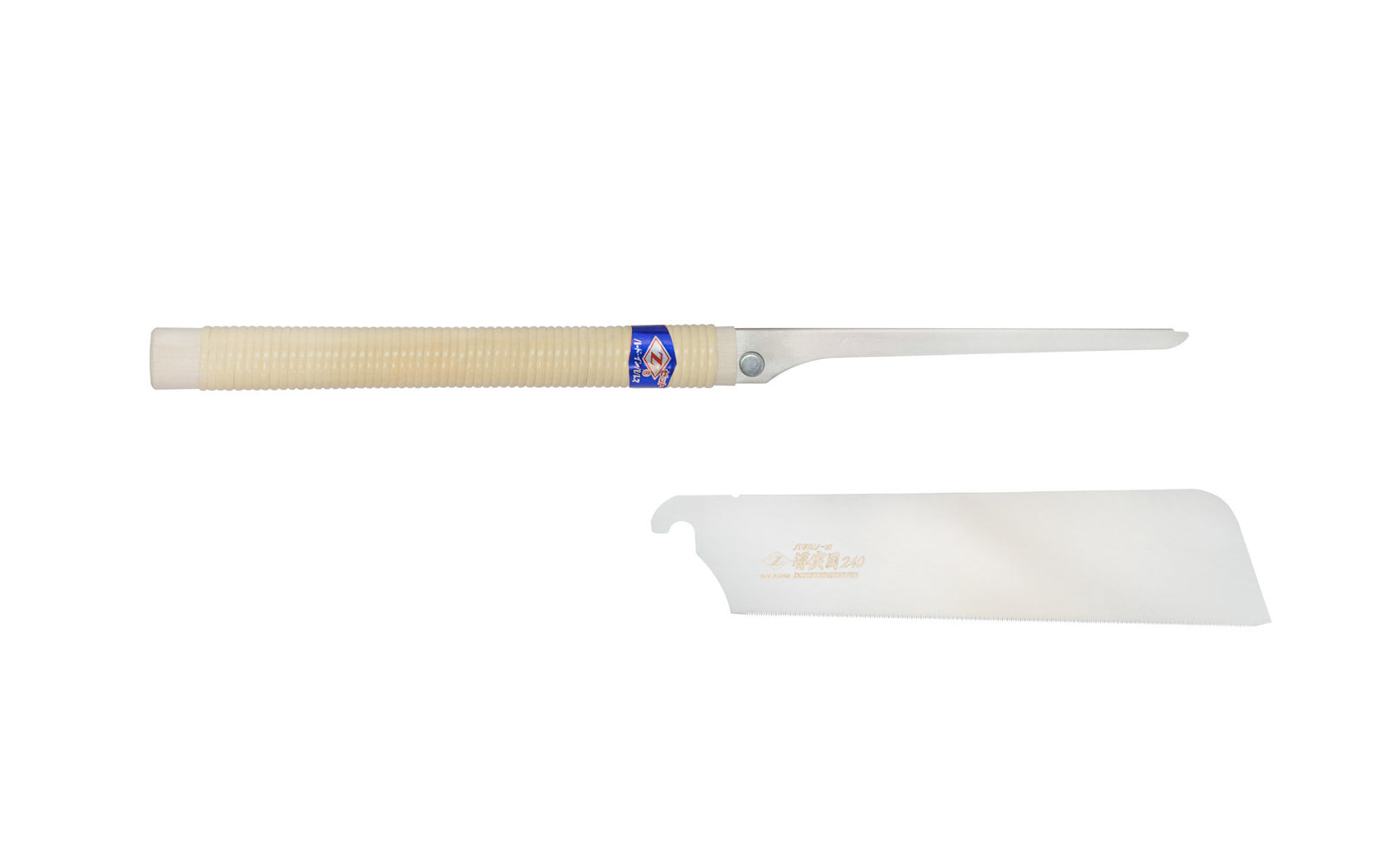 Japanese Fine Dovetail Z-Saw 240 mm "Dohzuki-Me". Made in Japan ·  Z-Saw #H-240 | #7121 ~ Crosscut Teeth: 25 TPI ~ Fine finish-carpentry pull-saw ~  Excellent for dovetail joints & tenon cutting ~ Rigid spine back for straight accurate cuts ~ Impulse Hardened Teeth ~ Blade is removable 