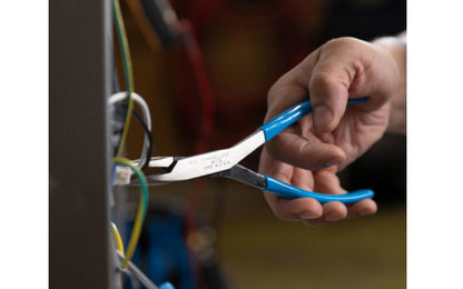 These Channellock 8" Needle Nose Long Reach Pliers are designed for hard-to-reach jobs. Made of high-carbon U.S. steel for superior performance on the job and is specially coated for ultimate rust prevention. Channelock Model 738. Made in USA.