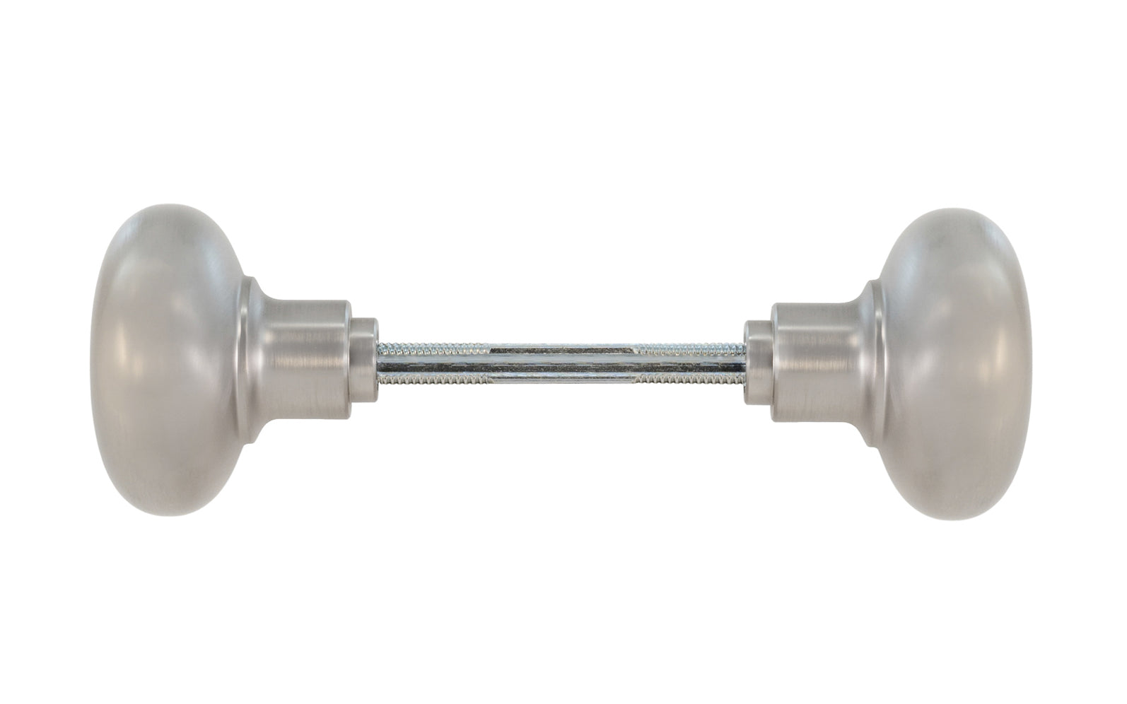 Solid Brass Core Classic Smooth Doorknob Set. Vintage-style Hardware · High quality & solid brass doorknob set with a classic & smooth design. The doorknob itself has a solid brass core making it very durable. Brushed Nickel Finish