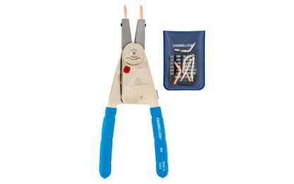 Channellock 10" Convertible Retaining Ring Pliers easily convert from working with external to internal snap rings with a simple switch of a tab. The heavy duty return spring reduces hand fatigue and provides increased accuracy when applying or removing snap rings Model 929. Made in USA.