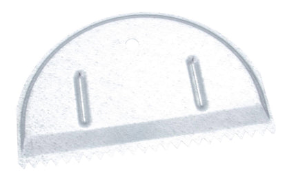 This Marshalltown contractor-grade QLT Notched Spreaders are made of galvanized material to prevent rust. V shaped notched patterns. Made in the USA with Global Materials. X-Notch size: 1/4" size. Y-Notch size: 1/16" size.   Made in USA.