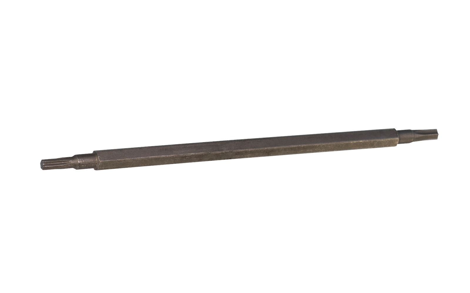 High quality Wiha "System 4" Torx bit with 4 mm shank. 4-1/2" overall length. T15 & T10 size. Made in Germany.
