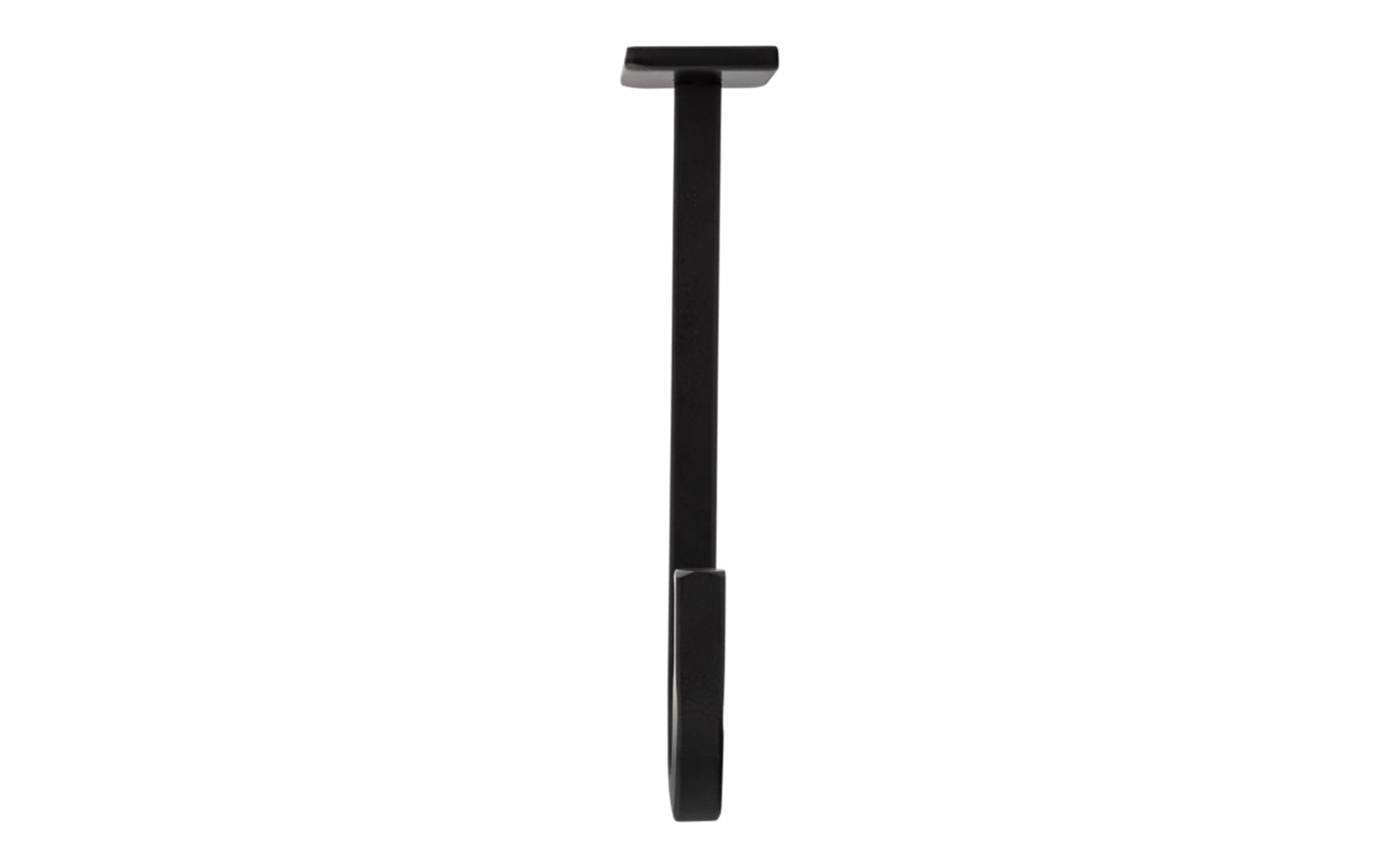 This 5" Long Black Ceiling Hook is designed to hold hanging plants & planter pots. It has a black finish for style & durability. Coated with "Weatherguard" Protection to withstand harsh weather conditions & prevent corrosion. Supports a working load of 50 lbs. National Hardware Model No. N275-510.