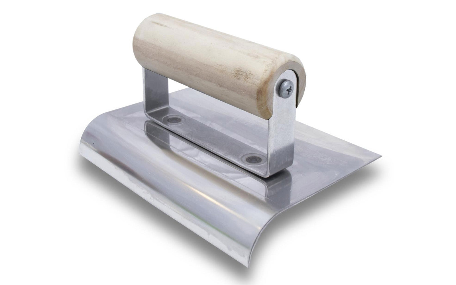 Marshalltown 6" x 2-3/4" Stainless Curved Edger with 3/8" Radius & 1/2" Lip. Give your concrete slab a finished look and prevent chipping with the QLT Stainless Steel Hand Edger. Model CE508S ~ 035965038966