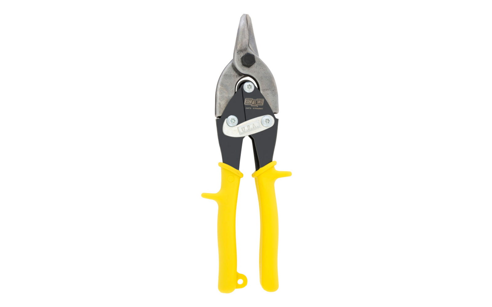 These 10" Channellock Bulldog Aviation Snips are great for cutting straight on heavy duty material, thick or multiple layers, seams, notch cuts, etc. The blades are forged from molybdenum alloy steel for durability & strength. Channelock Model 610BS.  Made in USA.