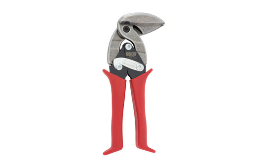Channellock 10" Aviation Snip - Upright Left. These snips make easy work when cutting in overhead or tight spaces. Easily cut curves & straight cuts with 24ga cold rolled steel cutting capacities. The blades are forged from molybdenum alloy steel for durability & strength. Channelock Model 610UL.  Made in USA.