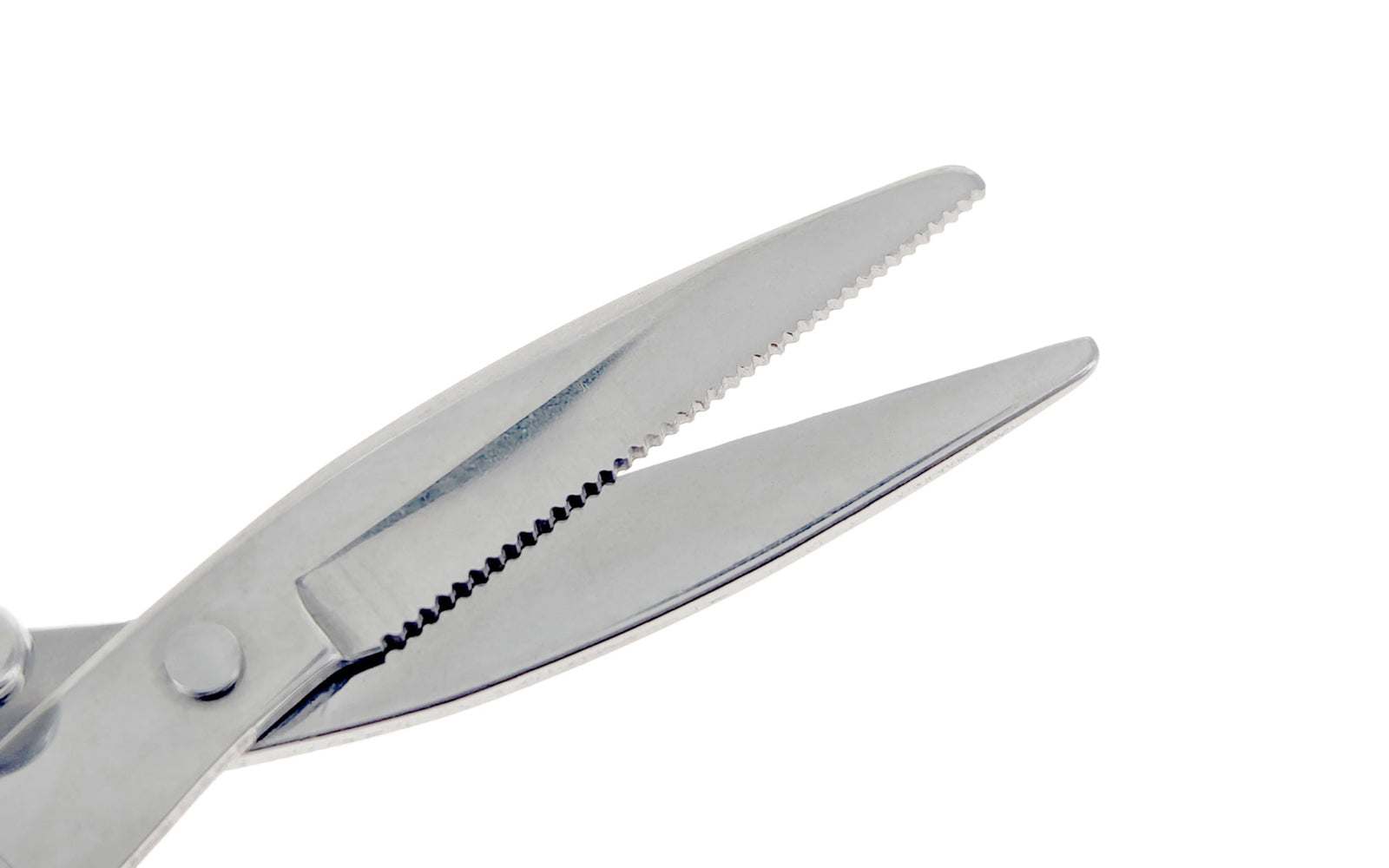 Compact Folding Scissors with micro serrated blade. Features a sliding mechanism for compactness. Versatile tool suitable for fishing & general household tasks, etc. Made by SE.