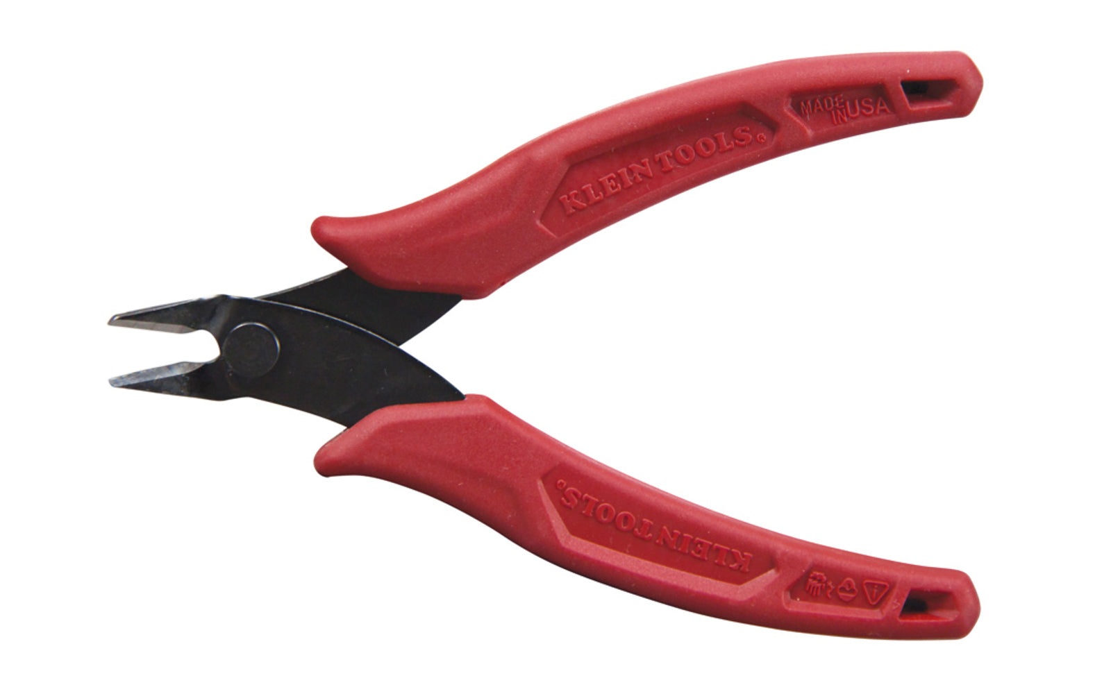 Klein Tools Precision Flush Cutter offers added comfort for cutting applications that demand precision and control. Improved knife design on these pliers snips soft wire up to 16 AWG for a flat, flush cut. Great for cutting small wire, zip ties and other fine material. Model D275-5. 