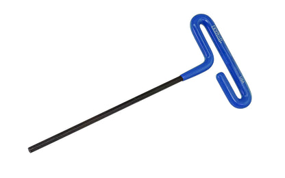 This quality Metric Eklind Cushion Grip Hex T-Key is manufactured using the finest quality alloy steel. Available in 2 mm, 2.5 mm, 3 mm, 4 mm, 5 mm, 6 mm, 8 mm, & 10 mm sizes. 6" length shaft. Hardened, tempered & finished with Eklind black finish to resist rust. Allen T-handle hex key wrench. Made in USA.