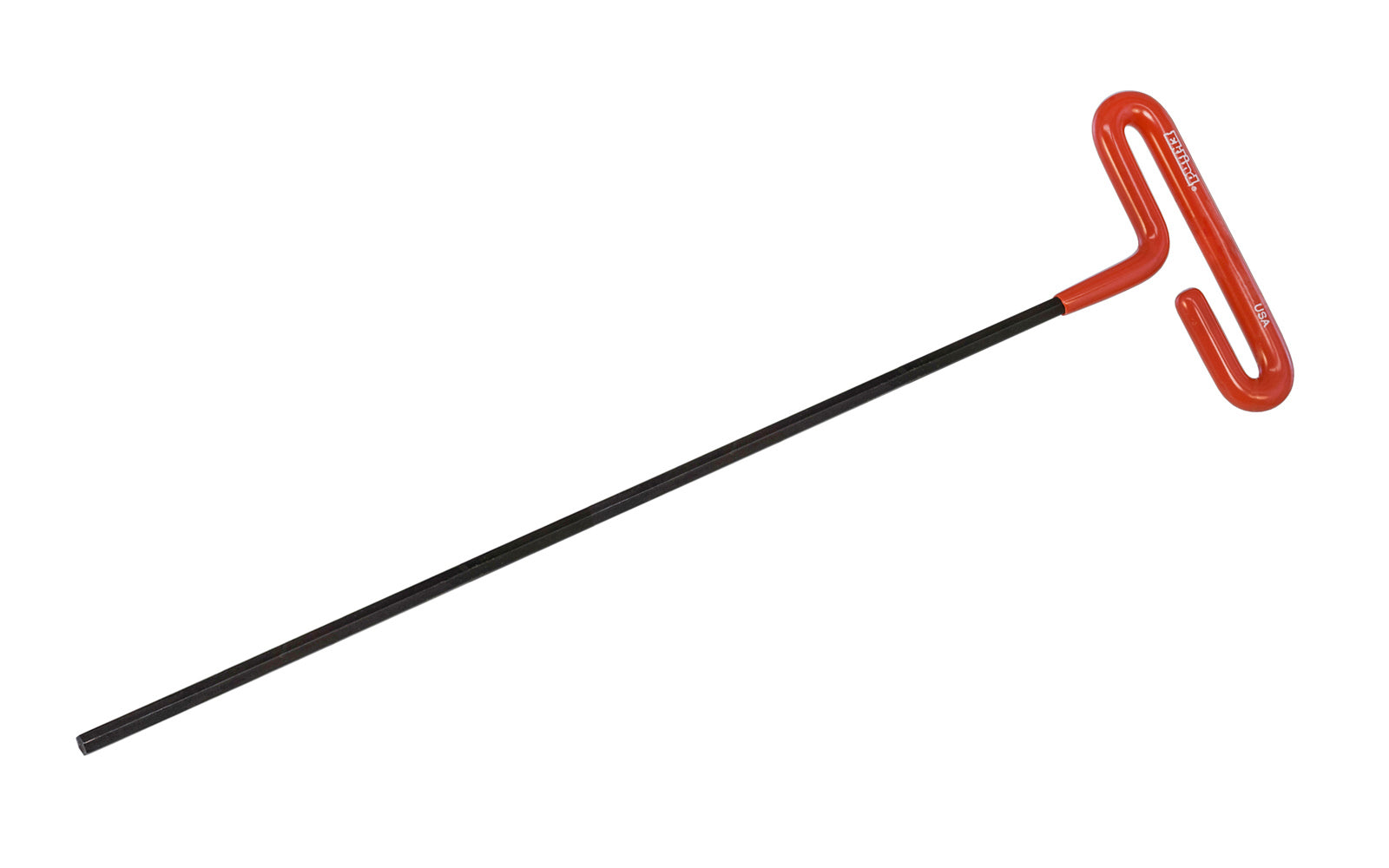Quality Eklind Cushion Grip Long Hex SAE T-Key is manufactured using the finest quality alloy steel. Available in 3/32", 7/64", 1/8", 9/64", 5/32", 3/16", 7/32", 1/4", 5/16", 3/8" sizes. 12" length shaft. Hardened, tempered & finished with Eklind black finish to resist rust. Allen T-handle hex key wrench. Made in USA.