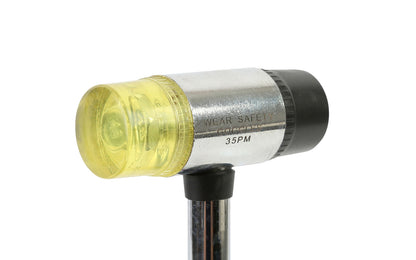 GreatNeck 8 oz Plastic Mallet has rubber & plastic dual heads that won't mar or scratch surfaces. The heads are securely attached to a tubular steel shaft. Made by Great Neck.