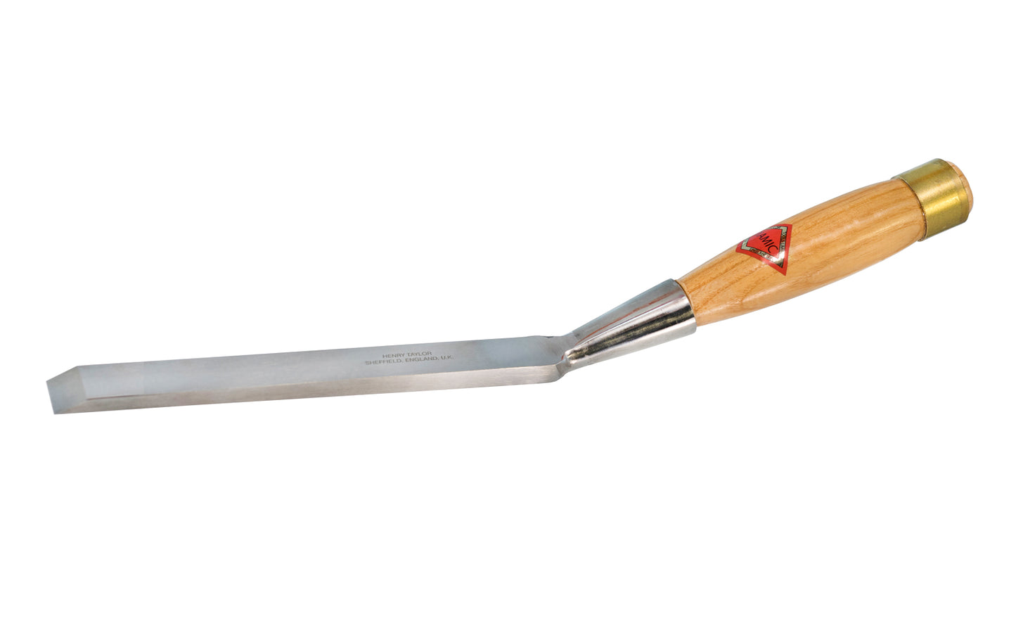 Offset Cranked 3/4" Socket Chisel made by Henry Taylor Tools in England. Offset bent blade. Henry Taylor - Diamic.   Made in UK.
