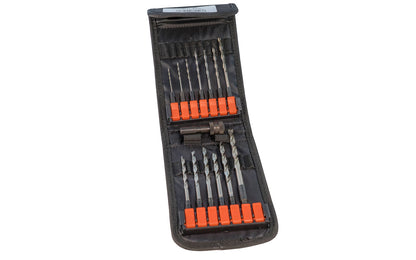 Insty-Bit 13-PC HSS Drill Bit Set & Drill Chuck - Hex Shank. Insty-Bit high speed steel drill bit with a hex shank. Designed for wood, plastics & metals. Standard HSS drill bit has a 135 degree split point. 1/4" Quick Change Hex Shank allows for quick changes. Jobbers length quick change twist bit.   Made in USA.