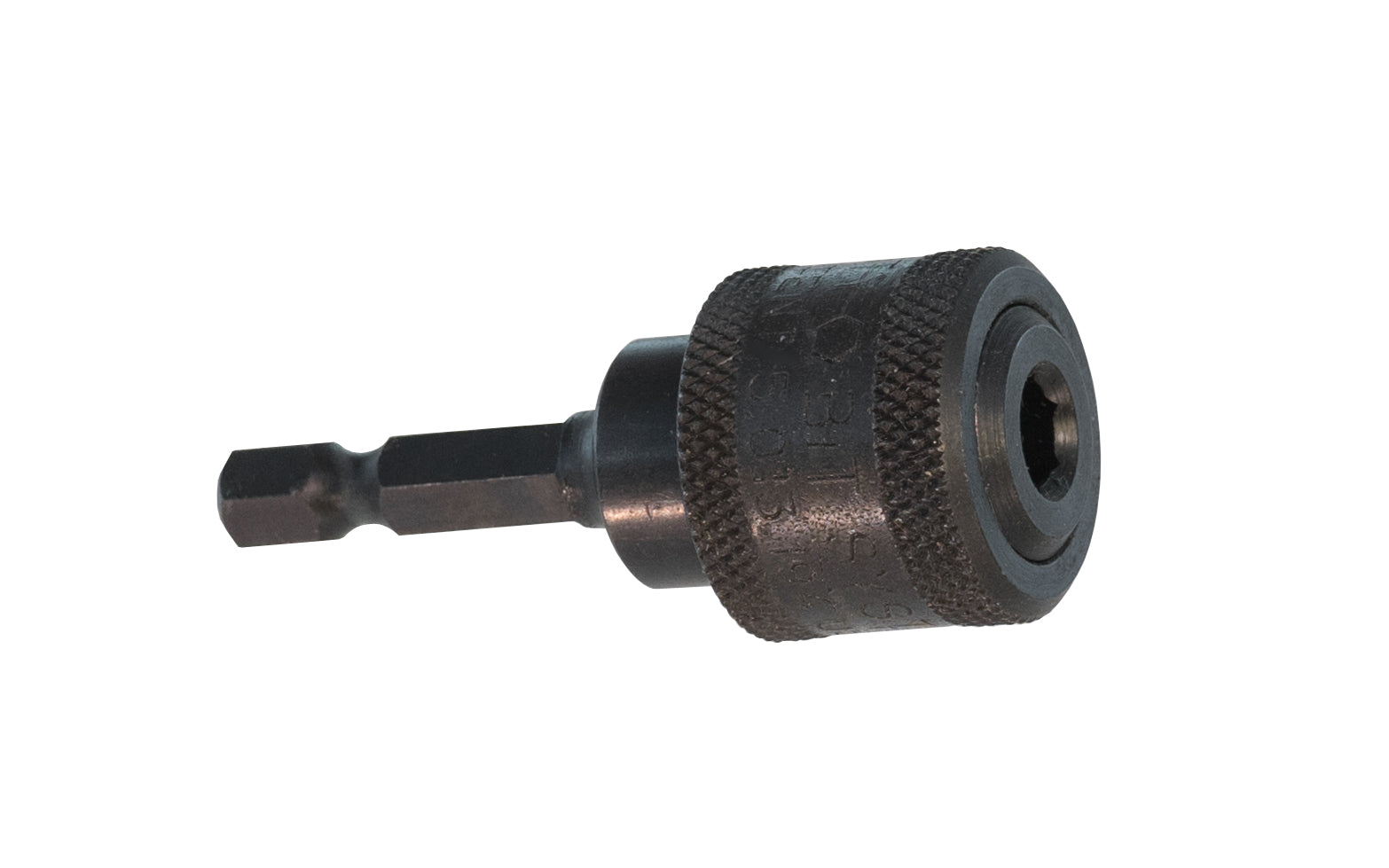 Insty-Bit Quick-Change Bit Holder Chuck. Accepts 1/4" hex bits. Ball Retention. 1/4" hex shank. Made in USA.
