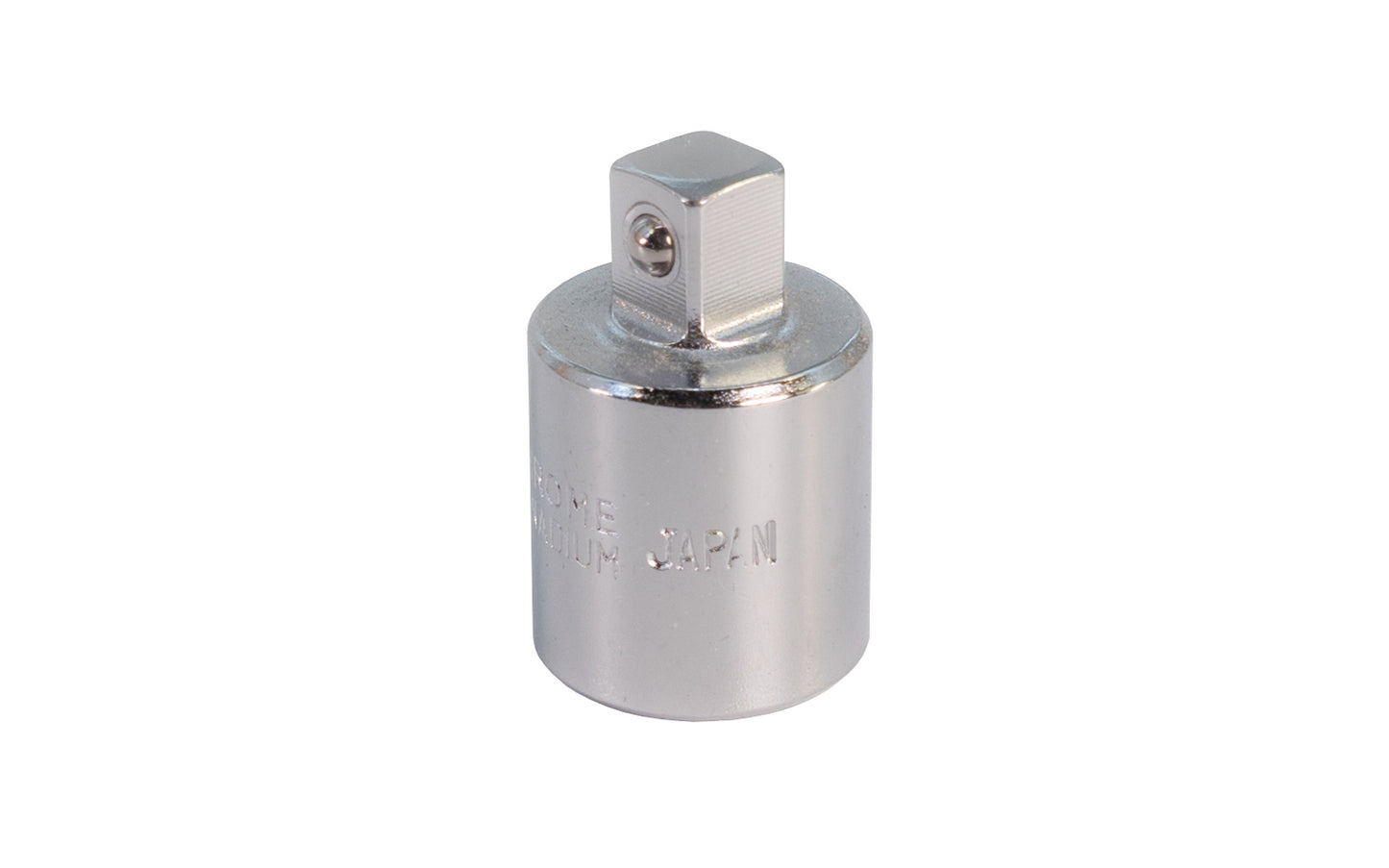 Japanese 3/8" Female to 1/4" Male Socket Adapter. Center Sockets.  M22A. 3/8" F x 1/4" M. Made in Japan.