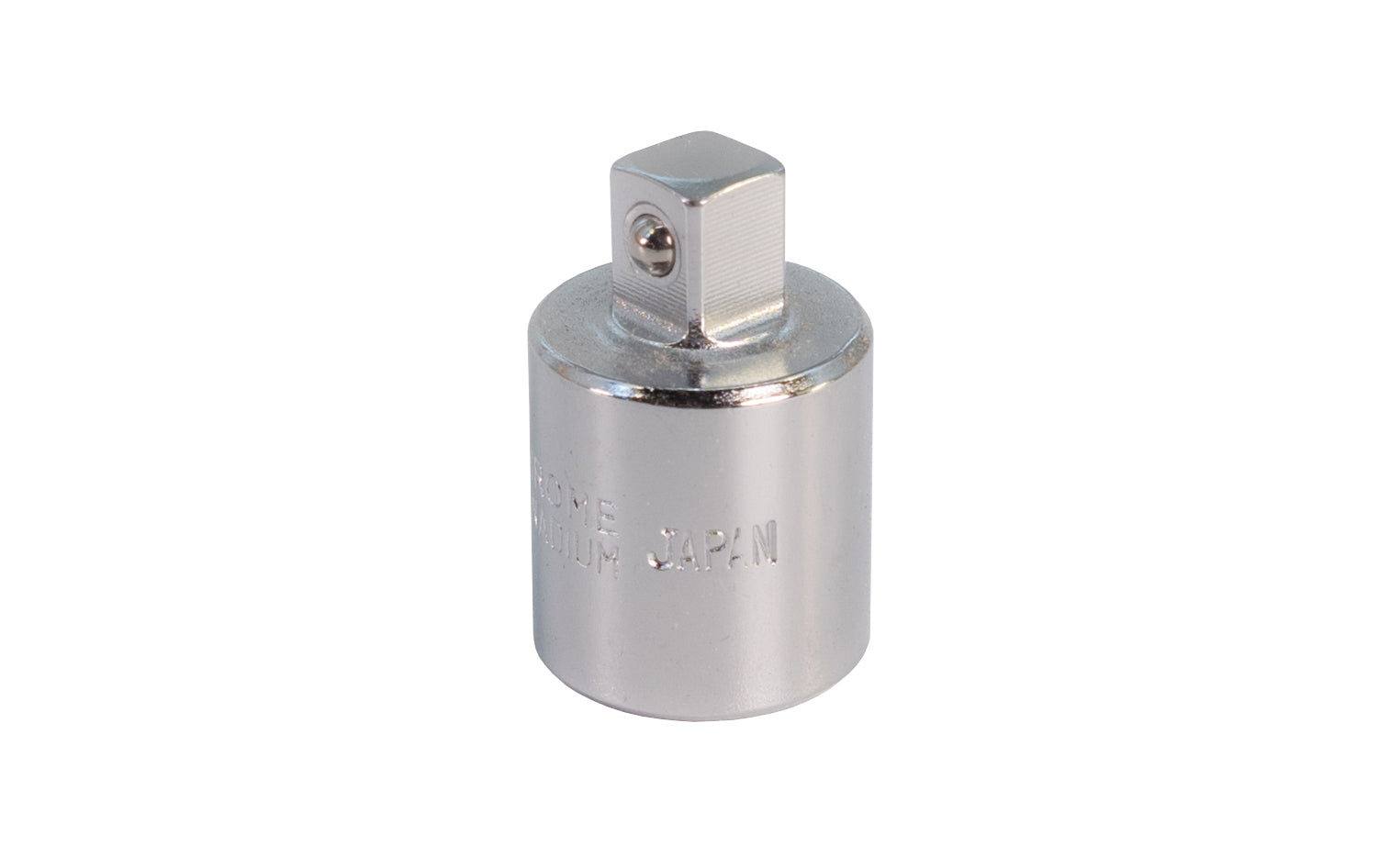 Japanese 3/8" Female to 1/4" Male Socket Adapter. Center Sockets.  M22A. 3/8" F x 1/4" M. Made in Japan.