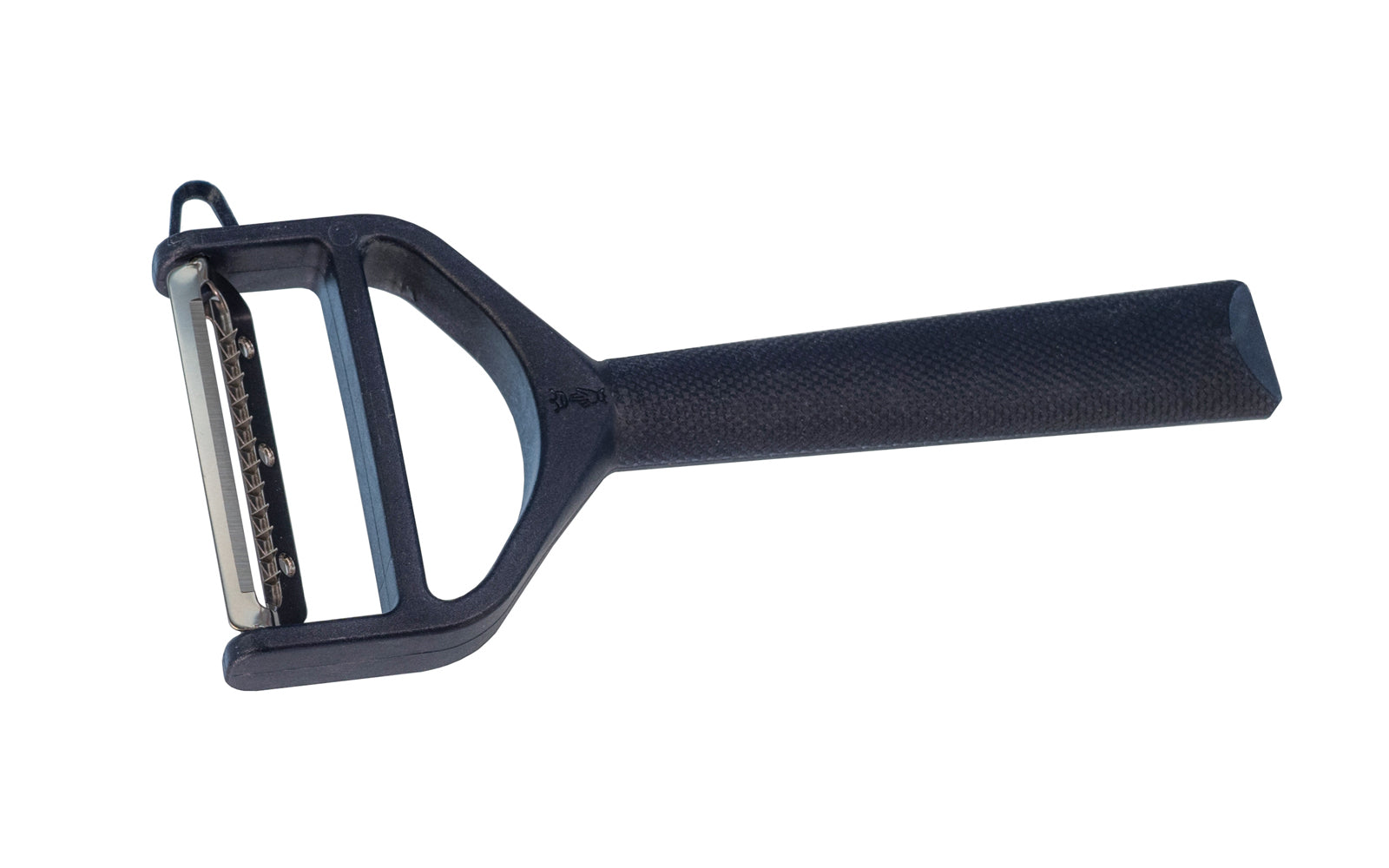 Made in France · This Opinel Peeler with Polymer Handle can both peel & julienne with a flip of the tool. A micro-serrated blade is very efficient on vegetables & fruits, including those with thin or smooth skins, & the Julienne blade easily creates fine strips of anything from zucchini to carrots. Blue color handle.