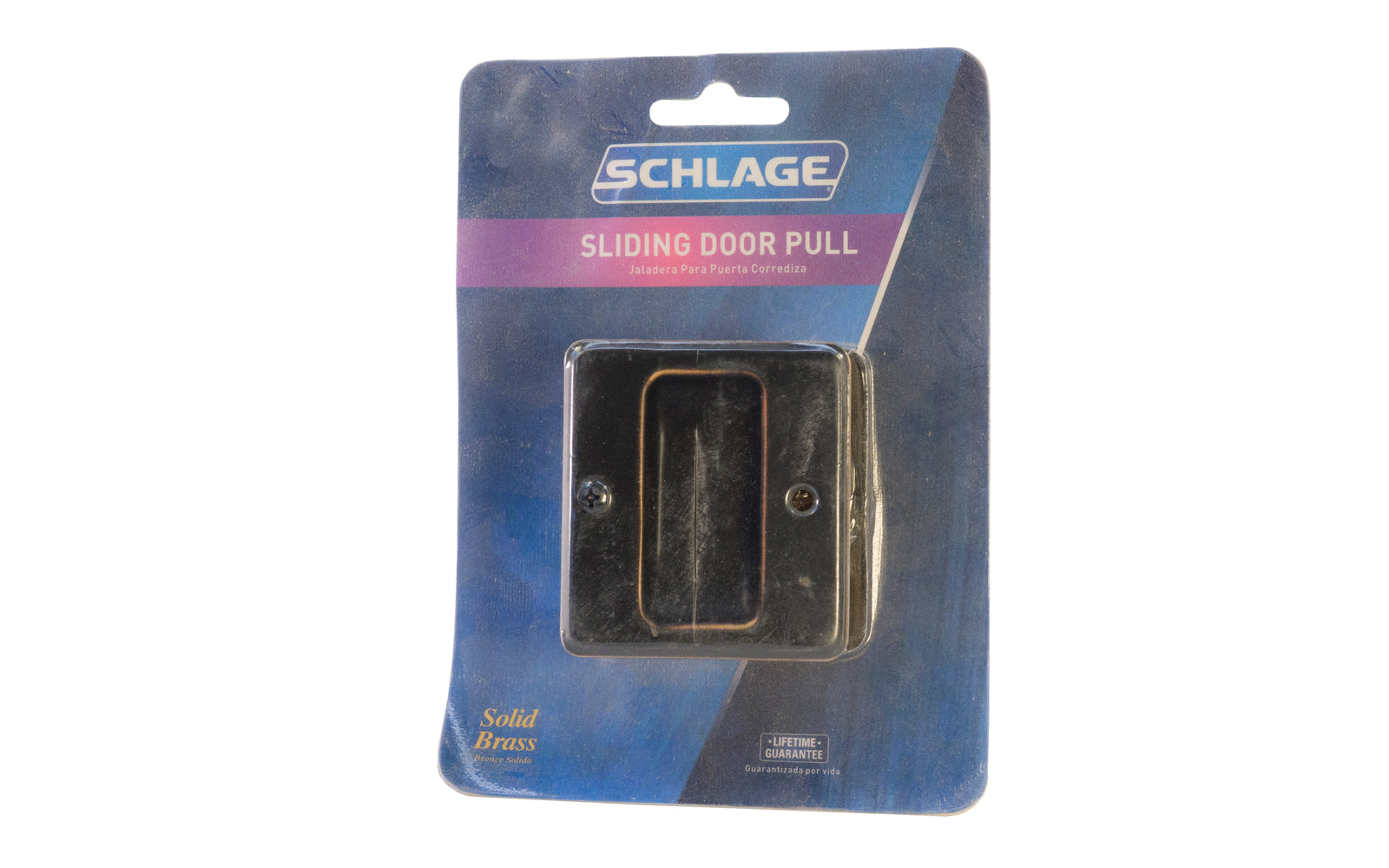 Schlage Oil Rubbed Bronze Finish on Solid Brass material Sliding Door Pull.