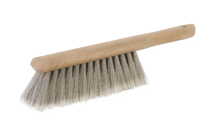 A fine sweep bench brush, or counter brush duster. Polystyrene 2-1/2" trim bristles. Good for the workshop area. Made in USA.