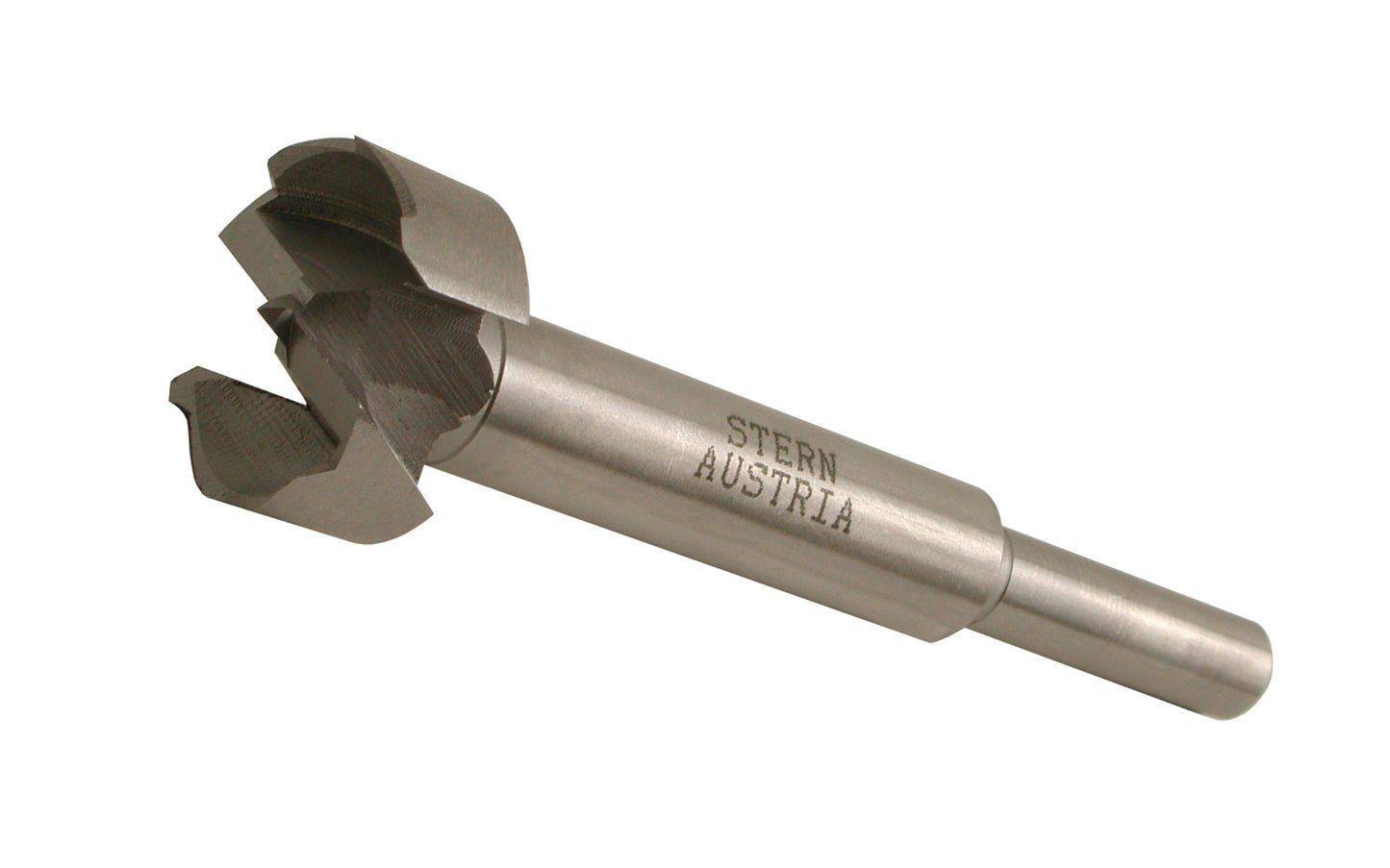 Stern Forstner Bit. Available in 10 mm (3/8" size), 16 mm (5/8" size), 20 mm (3/4" size), 25 mm (1" size). 3-1/2" overall length. Made in Austria. Made in Austria