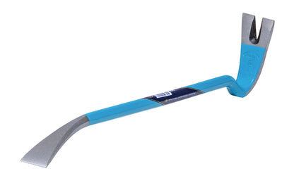 20" Svedbro Tove Wrecking Bar. High quality forged & tempered Swedish alloyed steel. Handcrafted & hand-forged Swedish crowbar. Made by Gränsfors Bruks' sister company, Svedbro Smide. Resilient & springy enough to cope with high loads. 90° nail pulling angle head & V-shape slot on nail puller. Pry bar made in Sweden. Model 120