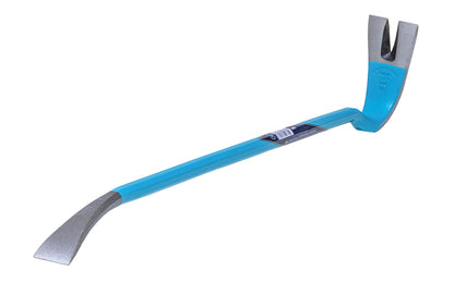 28" Svedbro Tove Wrecking Bar. High quality forged & tempered Swedish alloyed steel. Handcrafted & hand-forged Swedish crowbar. Made by Gränsfors Bruks' sister company, Svedbro Smide. Resilient & springy enough to cope with high loads. 90° nail pulling angle head & V-shape slot on nail puller. Pry bar made in Sweden. Model 128