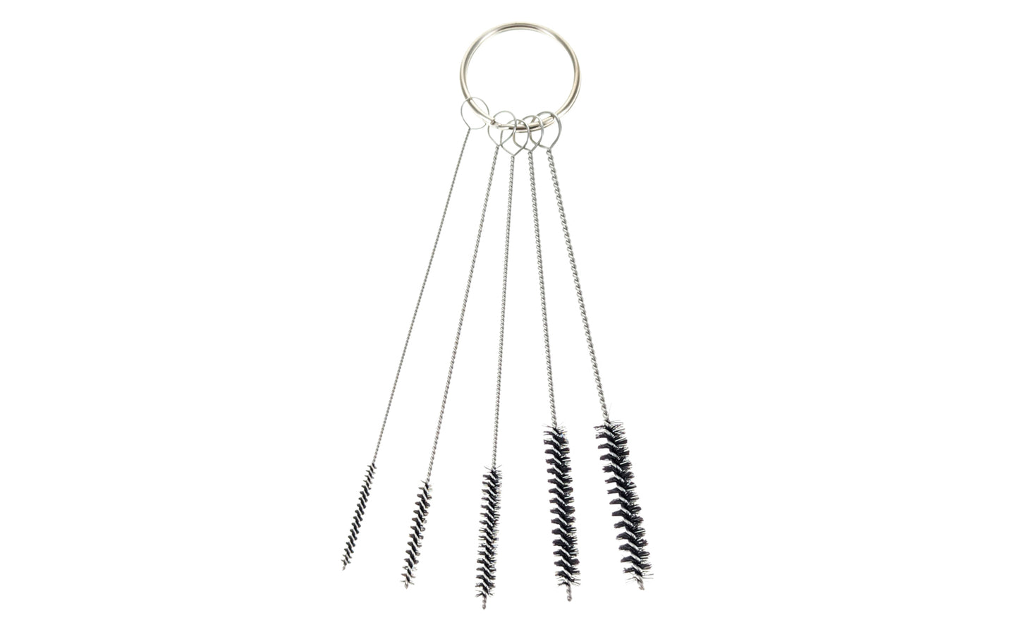 5-PC Mini Cleaning Brush Set. This 5-piece mini cleaning brush set with nylon bristles comes in various sizes, making it versatile for different small household and hobby projects. It's particularly useful for cleaning hard-to-reach spaces. Made by SE.