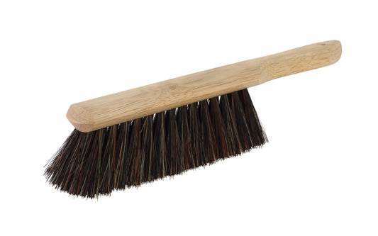 All-purpose bench brush for smooth & rough surfaces. 8" counter dusting brush. Tampico 2-1/2" trim bristles. General purpose & workshop area use. Made in USA.