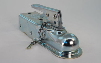 2" size ball Trailer Coupler 982P-2. SAE Class 1 - 2000 lb. Made in USA. Dutton-Lainson Co. Hastings, Nebraska. 
