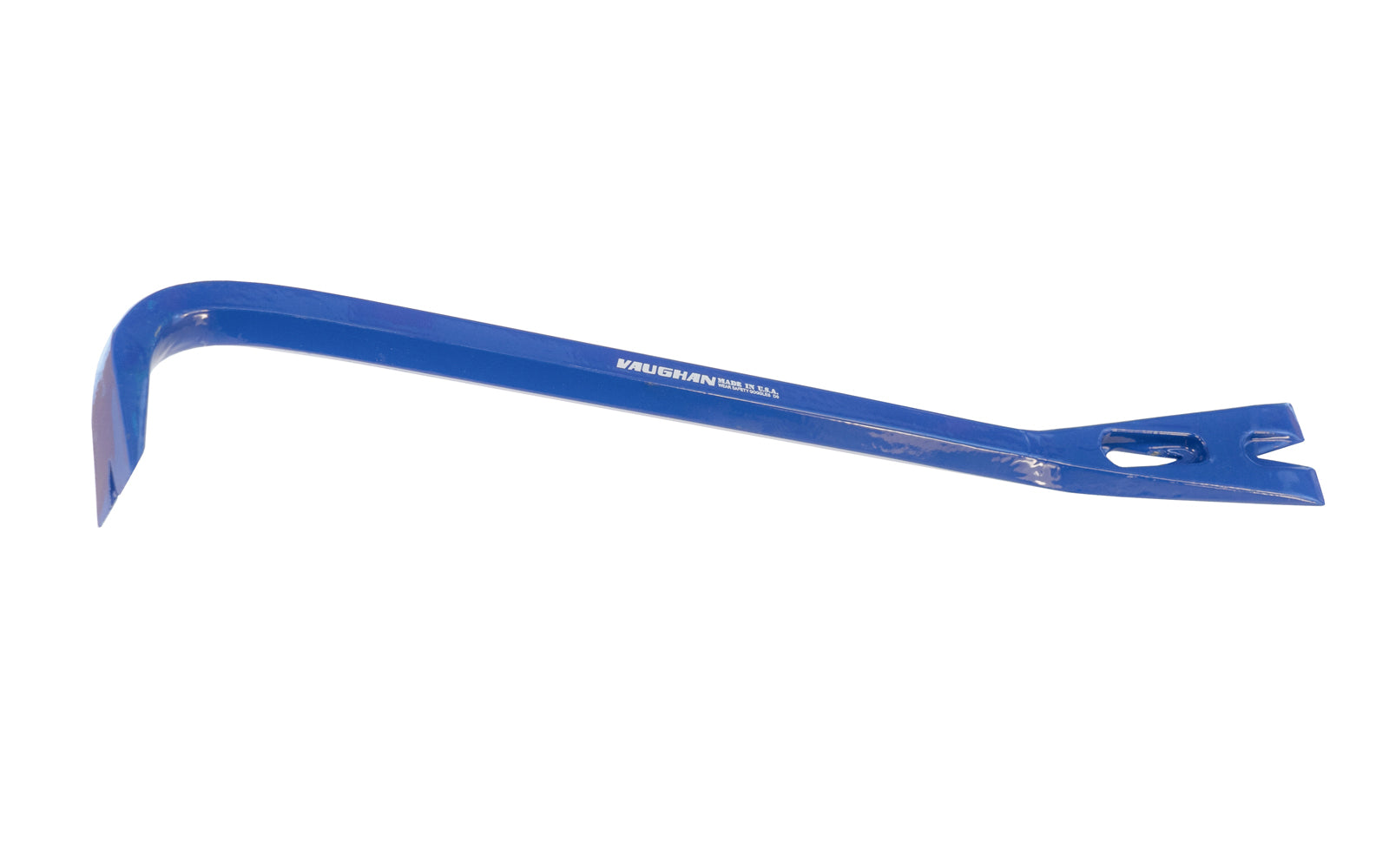 Model No. RB18OS ~ Drop-forged & tempered steel for strength ~ Offset Heavy duty ~ high carbon steel, tempered & hardened for strength ~ Three beveled nail slots ~ For extracting deeply imbedded nails ~ 3/4" thick hex steel ~ Rust-resistant powder coated finish ~ 18" overall length ~ Thick Ripping Bar