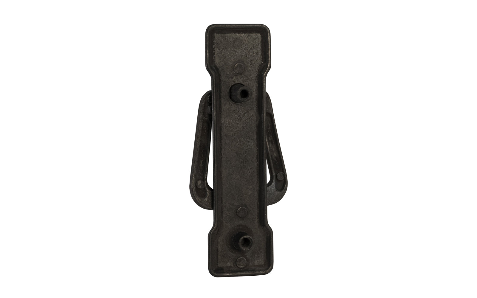 Vintage-style Hardware · Mission-Style Vertical Drop Pull designed in the Mission / Arts & Crafts style of hardware. 3-3/4" high x 1" wide plate size.