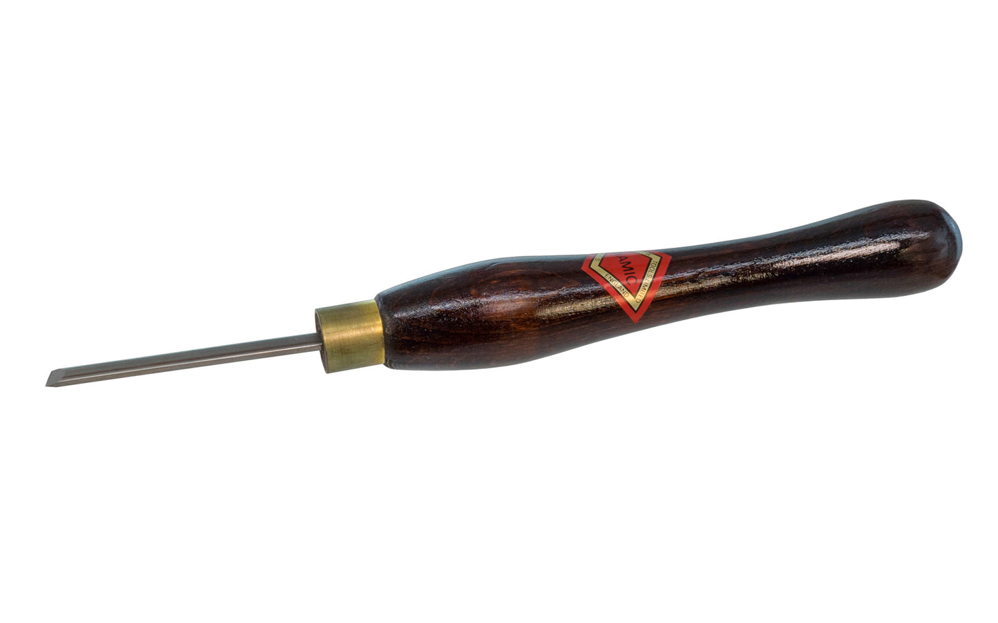 Henry Taylor 3/16" Oval Skew Lathe Tool made by Henry Taylor Tools in England. HSS mini wood turning tool. 10" overall length. Henry Taylor - Diamic. Model HS115.   Made in UK.