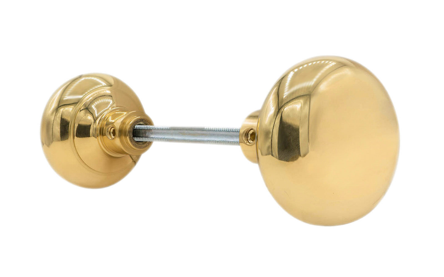 Solid Brass Core Classic Smooth Doorknob Set. Vintage-style Hardware · High quality & solid brass doorknob set with a classic & smooth design. The doorknob itself has a solid brass core making it very durable. - Non-Lacquered Brass