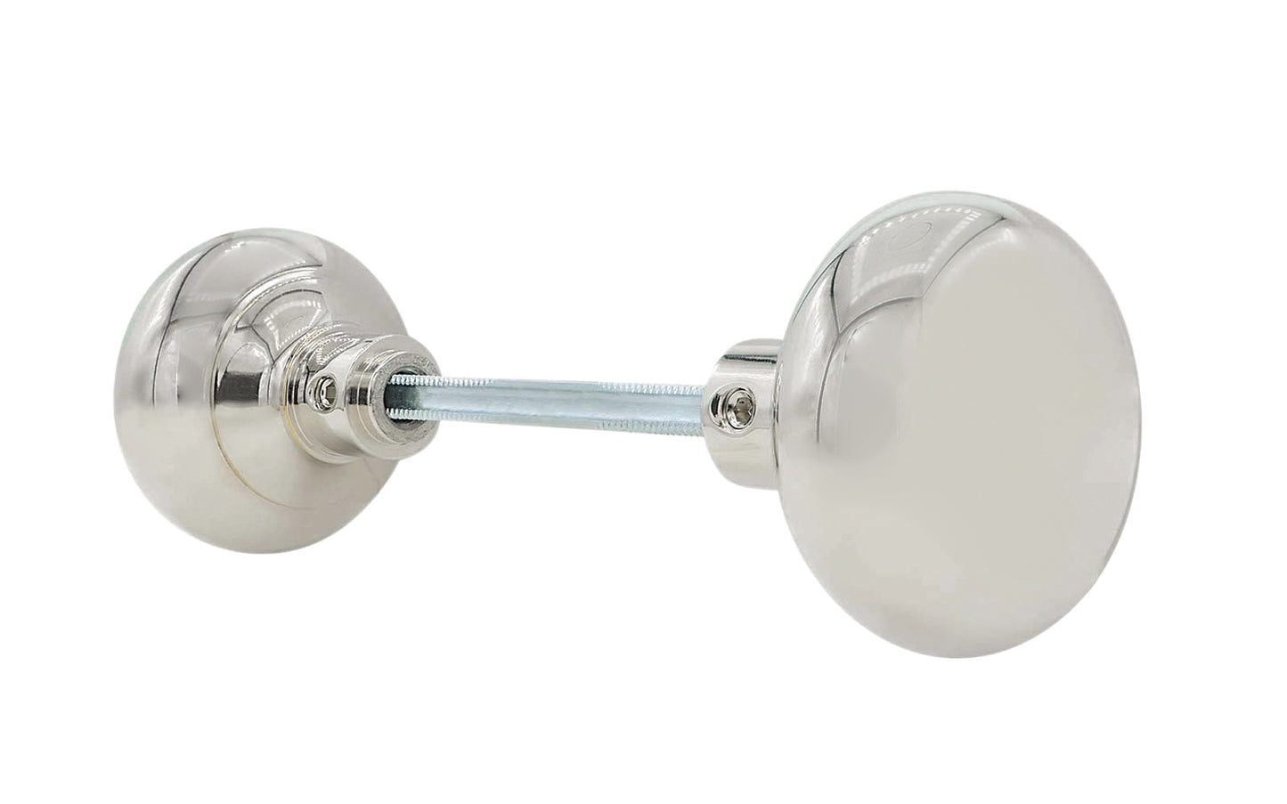 Solid Brass Core Classic Smooth Doorknob Set. Vintage-style Hardware · High quality & solid brass doorknob set with a classic & smooth design. The doorknob itself has a solid brass core making it very durable. Polished Nickel Finish