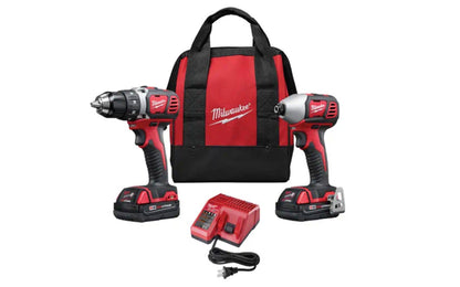 Milwaukee M18 Cordless Lithium-ion 2-Tool Combo Drill Kit. Milwaukee Model 2691-22 ~ 045242159338