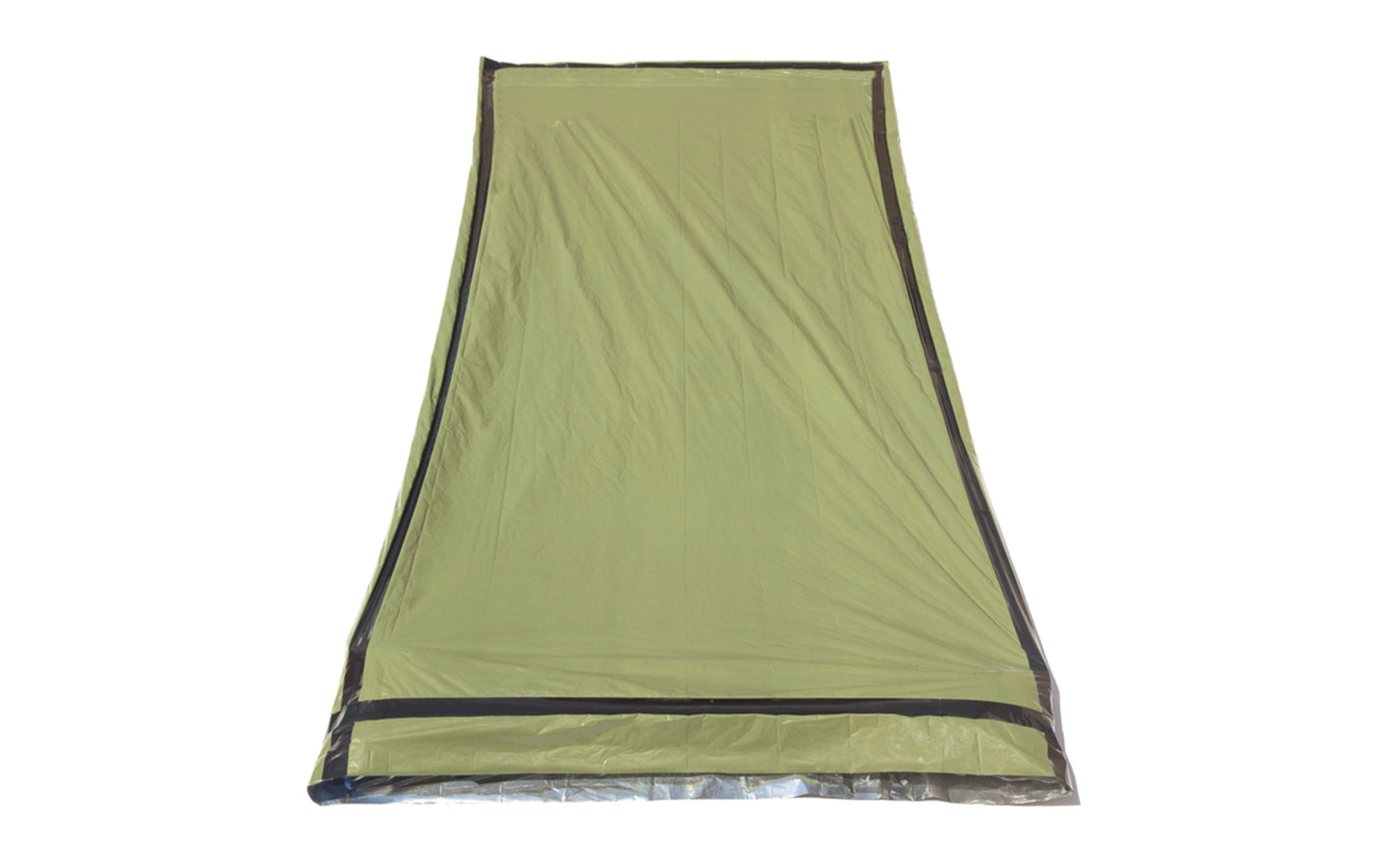 84" x 36" Reusable Bivy Sleeping Bag. Improved technology makes the material more durable &amp; lightweight for ultralight backpackers. The sleeping bag can also be used as a rain shield for camping gear, ground cover and as a reflective warmer. Made by SE.