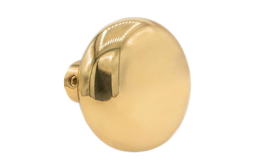 Vintage-style Hardware · Heavy Solid Brass Core Classic Smooth Single Doorknob ~ Classic old-style design ~ 2-1/4" diameter knob. Unlacquered brass (will patina naturally)