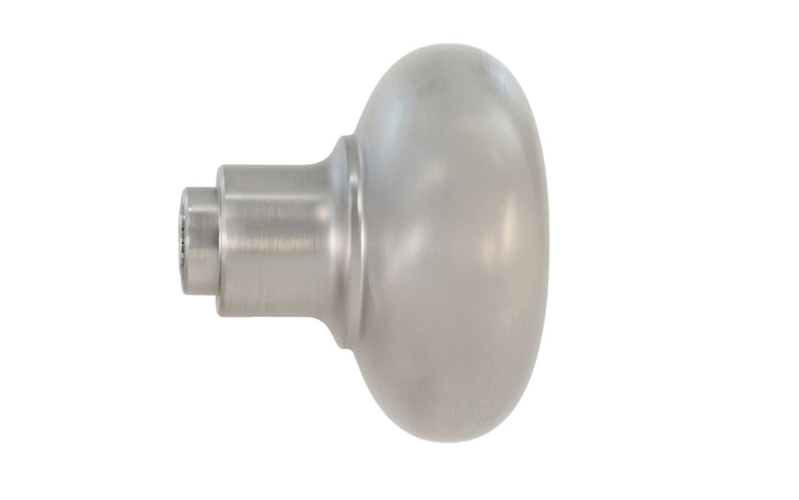 Vintage-style Hardware · Heavy Solid Brass Core Classic Smooth Single Doorknob ~ Classic old-style design ~ 2-1/4" diameter knob. Brushed nickel finish.