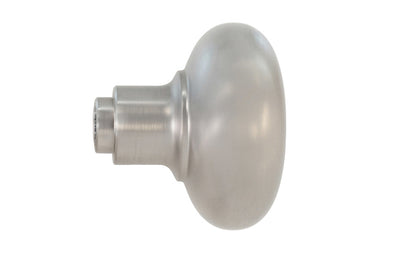 Vintage-style Hardware · Heavy Solid Brass Core Classic Smooth Single Doorknob ~ Classic old-style design ~ 2-1/4" diameter knob. Brushed nickel finish.