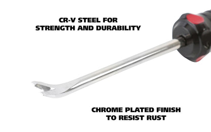 This GreatNeck 1/4" Tack Lifter is designed for lifting carpet tacks, small nails & pins. It is ideally suited for tacks situated close to skirting boards & in other similar inaccessible areas. Great Neck model TL4C. 
